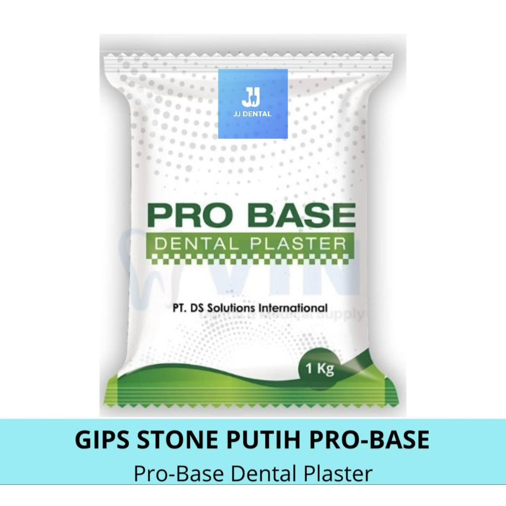 Dental stone tipe 1 merk pro base @1kg warna putih