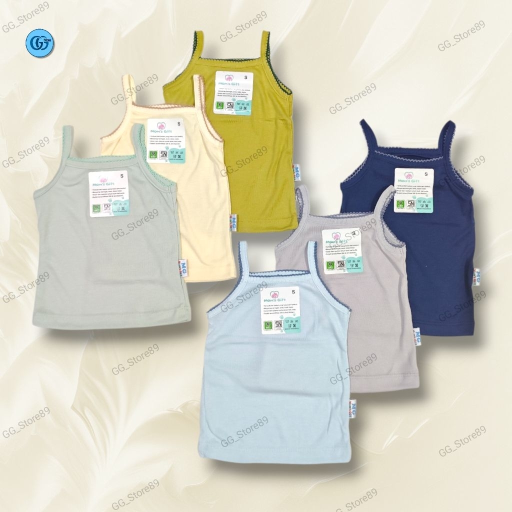 Singlet Anak Perempuan / Tanktop anak / Kaos dalam MOMSGIFT ST014 SABLON size S, M, L, XL, XXL, 4L, 