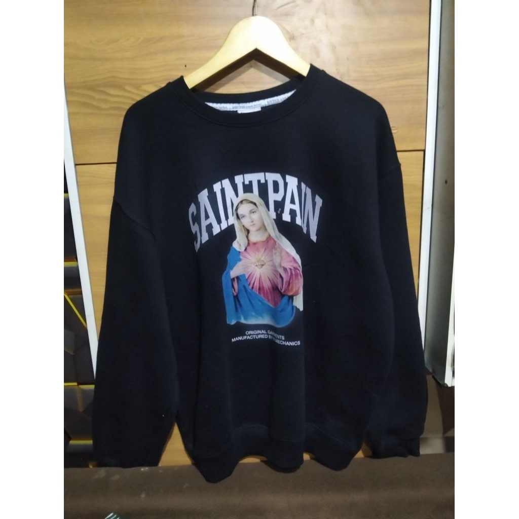 saintpain crewneck art bunda maria