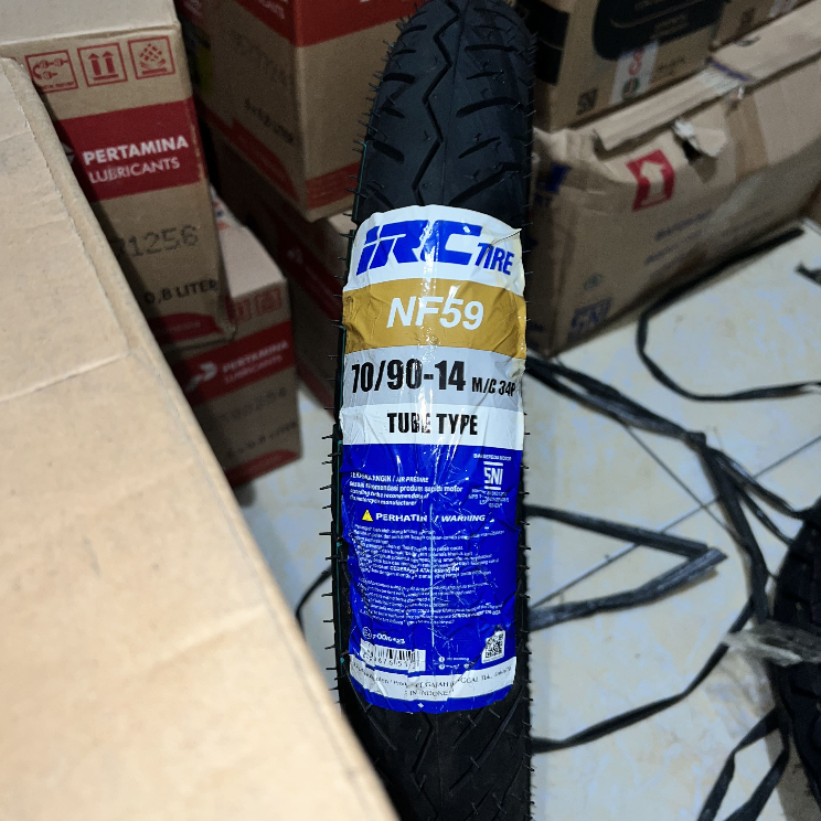Ban Luar IRC 70/90-14 NF59 TubeType Ring 14 - Ban Depan Motor Matic Mio Mio J Fino