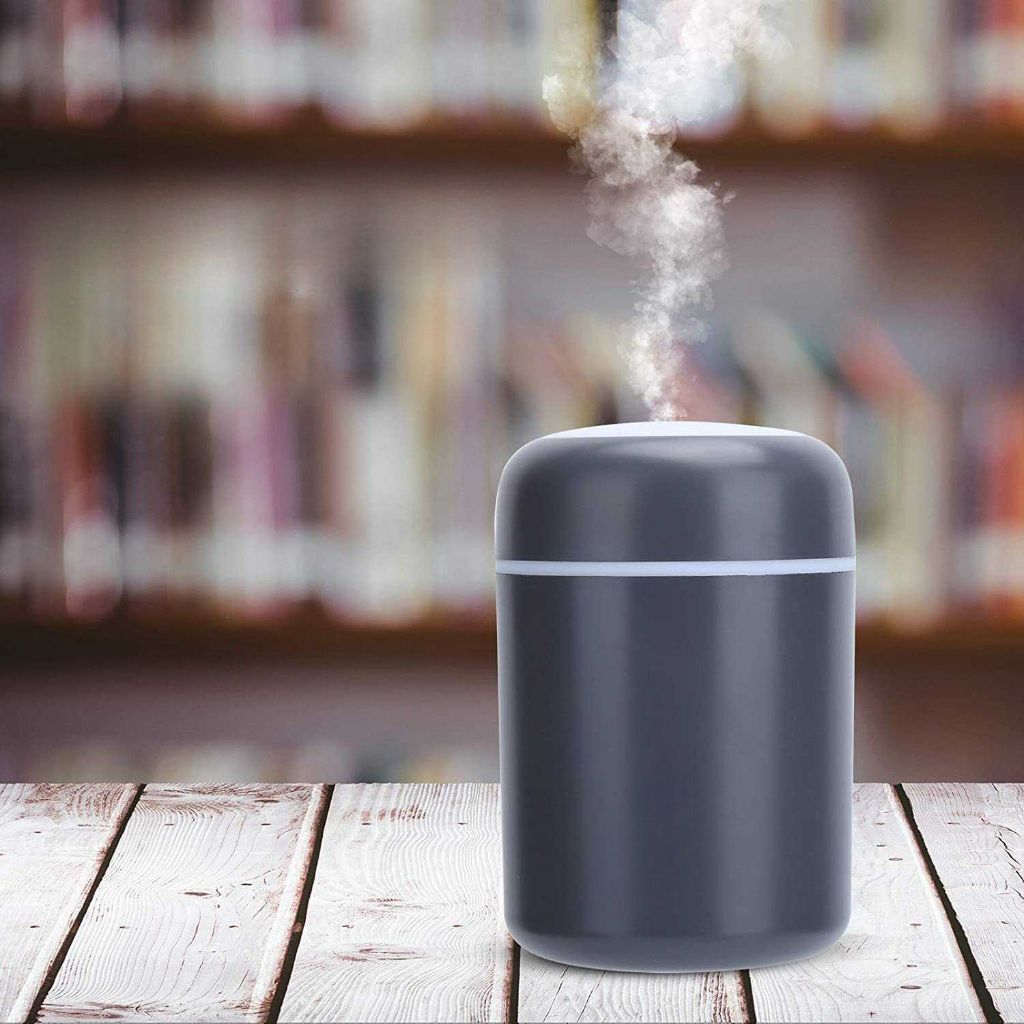 Humidifier Penyejuk Udara Kelembapan Alami Lampu Berwarna Desain Elegan