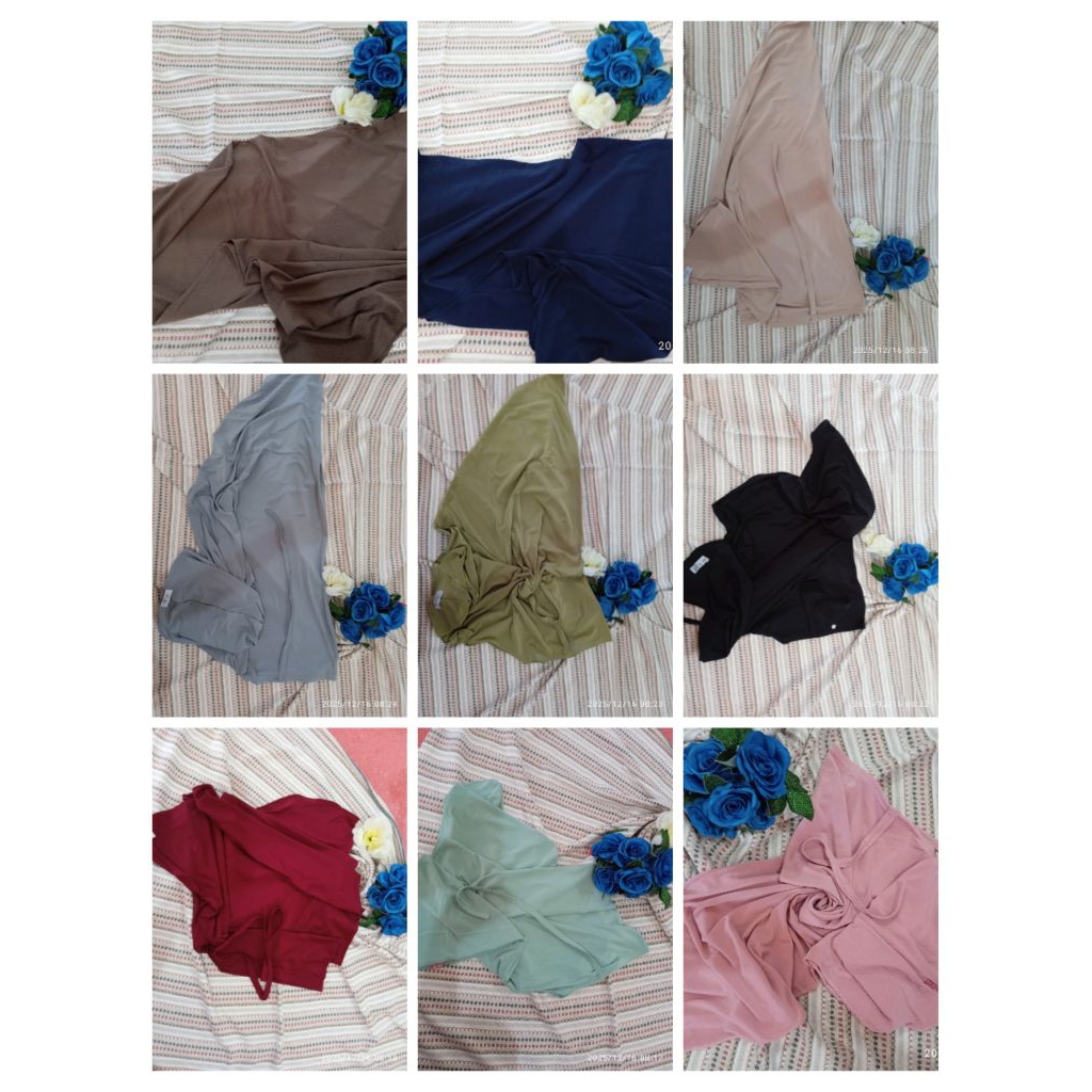 jilbab instan jersey tali non pet