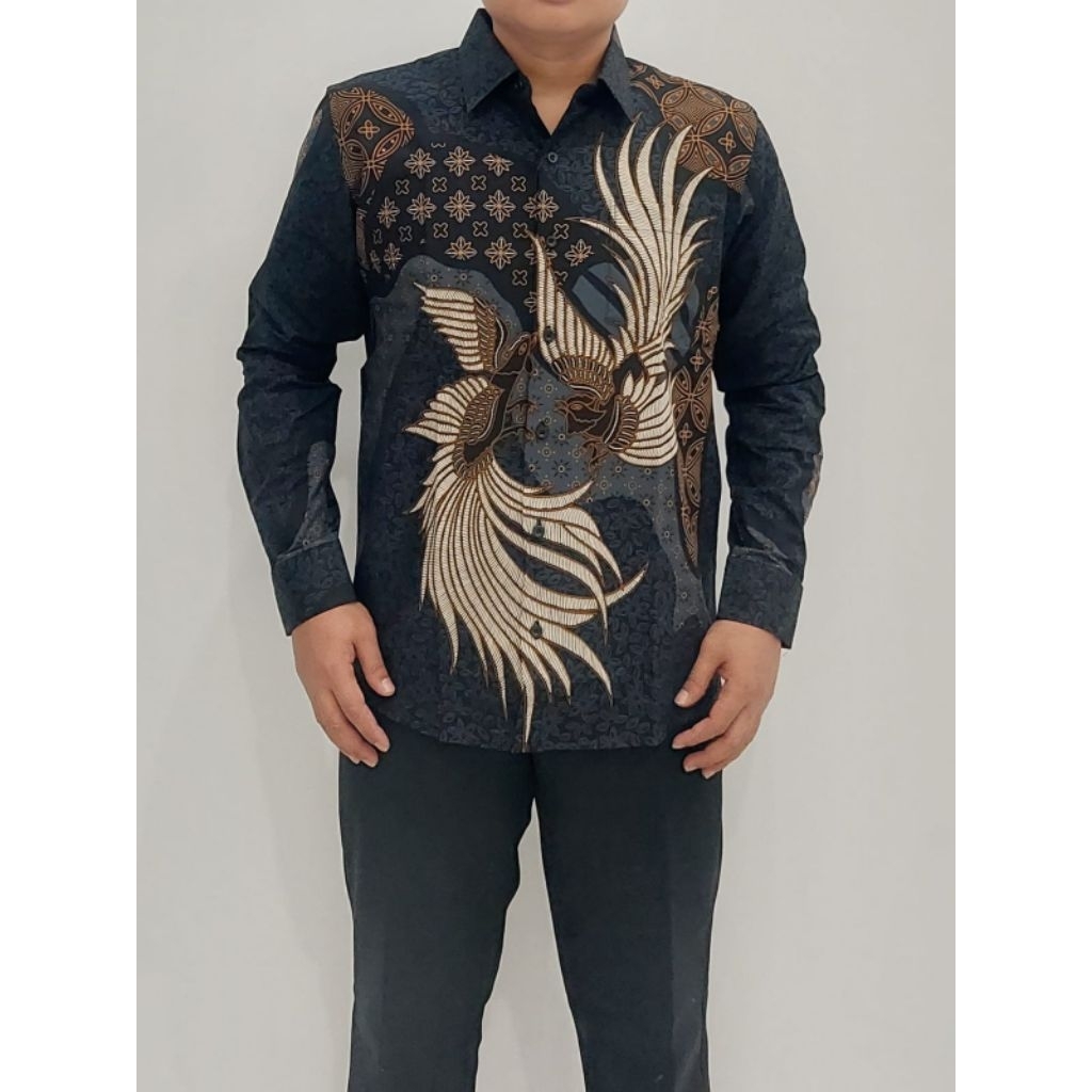 FIRENZE size M- XL KEMEJA PANJANG BATIK PRIA / KEMEJA BATIK COWOK / KEMEJA BATIK INDONESIA /  KEMEJA