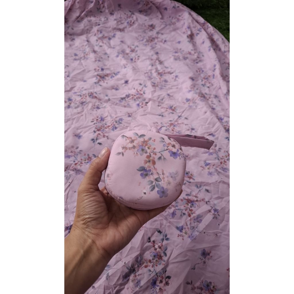 MUKENA TRAVELING PARASUT KOREA LASERCUT 2IN1 /MUKENA PARASUT MOTIF