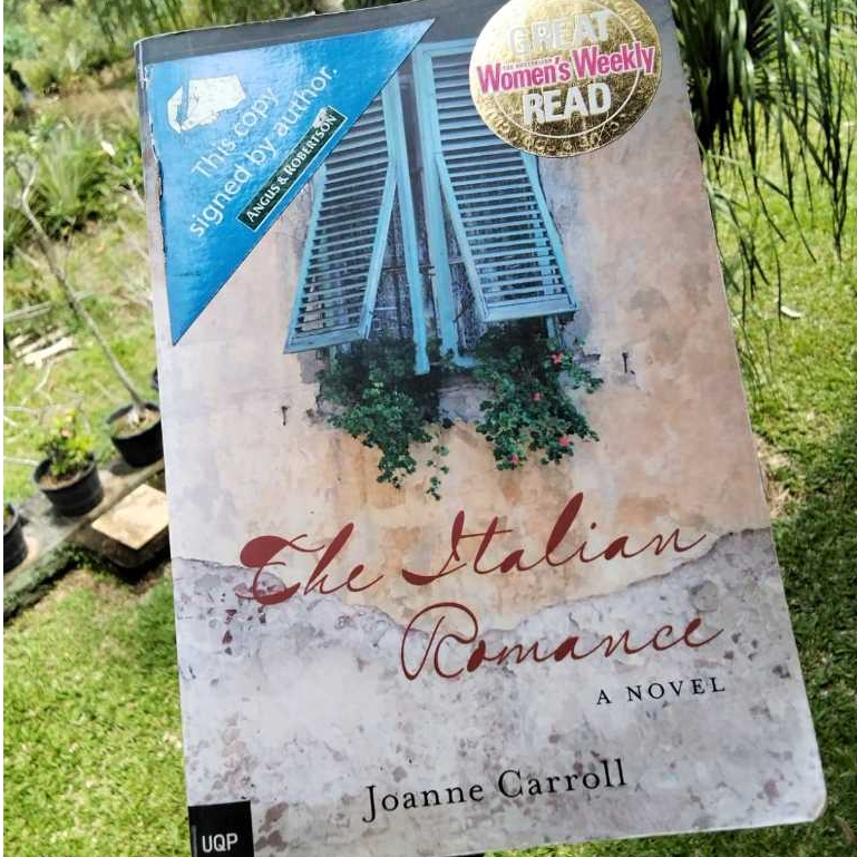Joanne Carroll The Italian Romance Novel Fiction Import Signed Copy Bahasa Inggris Preloved