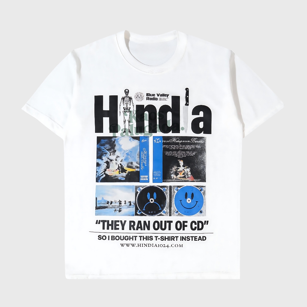 hindia t shirt - kaos band hindia cotton combed