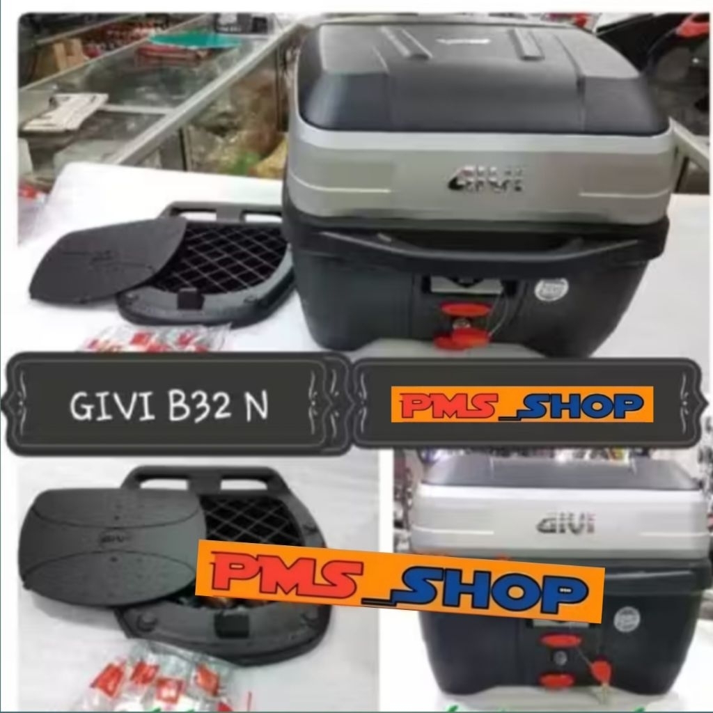 BOX GIVI B 32 N ORIGINAL GIVI MODEL KOTAK BOX BELAKANG GIVI B32 BOX MOTOR MERK GIVI B32 B 32 N