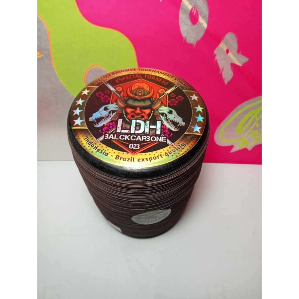 Gelasan Matot LDH NEW BLACK CARBONE BINTANG 4 Logo Merah Special Exclusive Tournamen 0,23. 6000 YARD