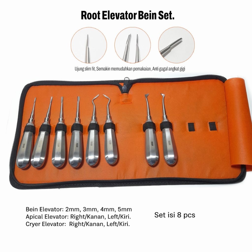 ROOT ELEVATOR BEIN SET ISI 8 NORMAL HANDLE