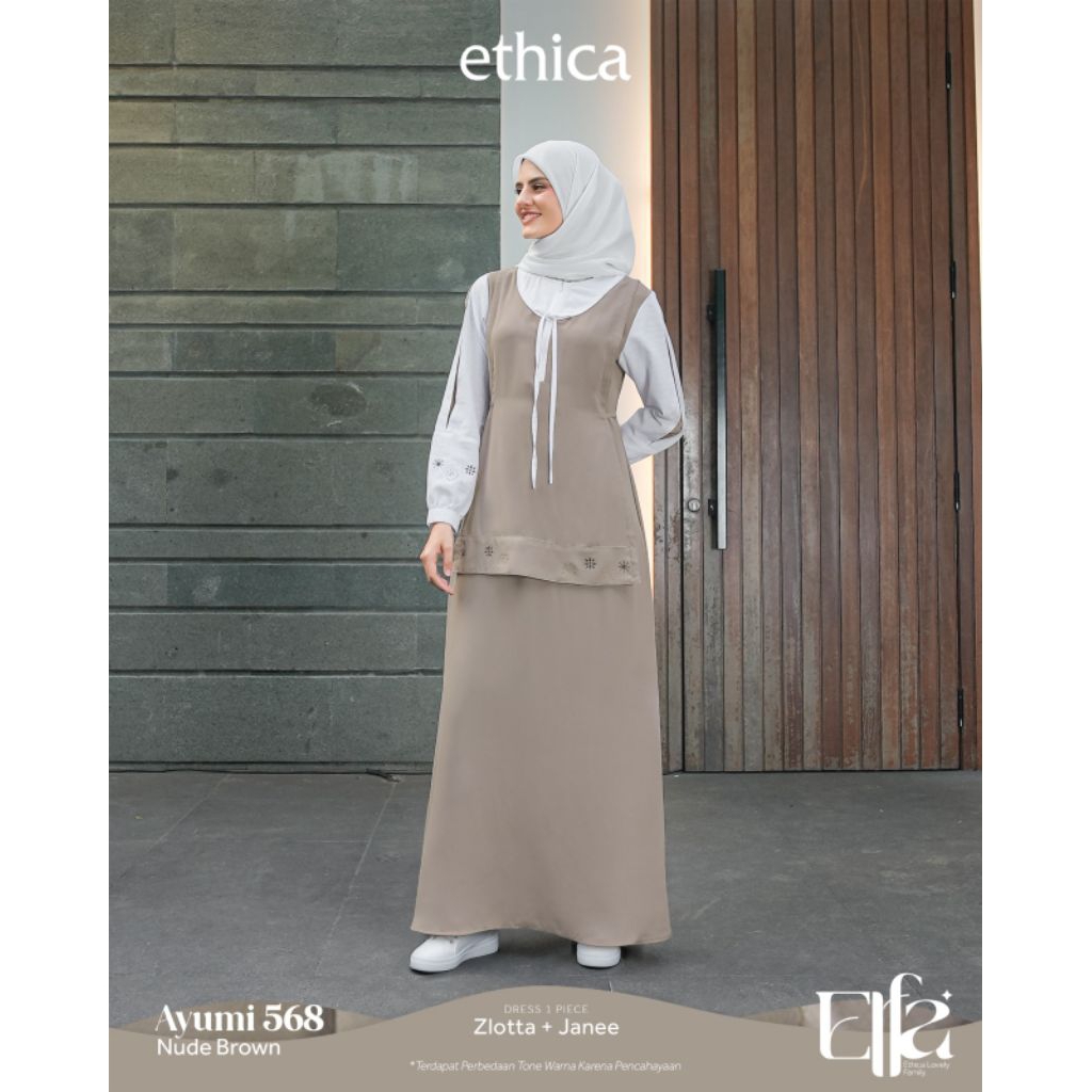 Juleashop Ethica Sarimbit Lebaran 2026 Sarimbit Elfa Nude Brown Ethica Original - Sarimbit Seply