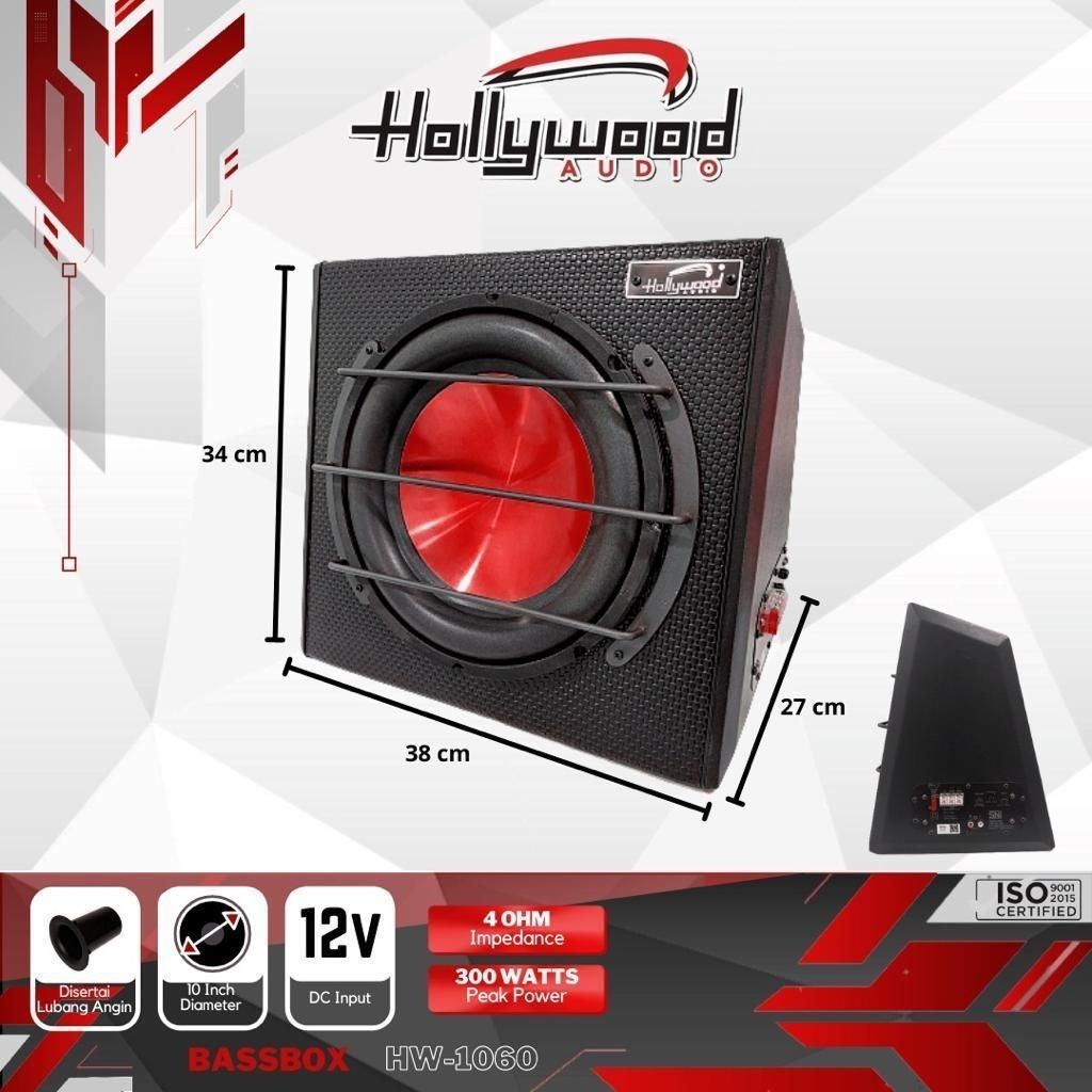 SUBWOOFER BASSBOX AKTIF HOLLYWOOD 12 INCH