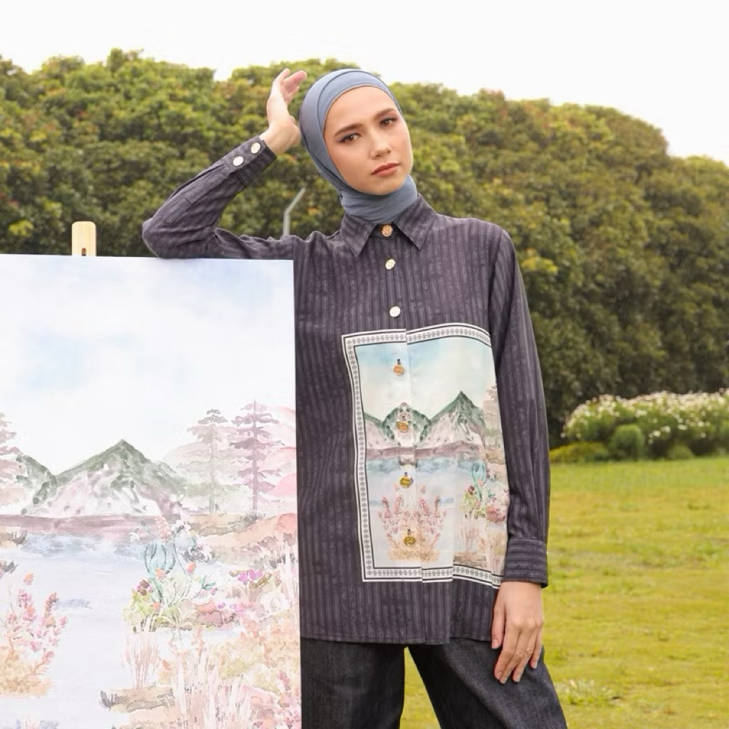 Tilly Blouse by SHI | Atasa Blouse Wanita | Shireen Sungkar | SHI | D'Hijab of Mey