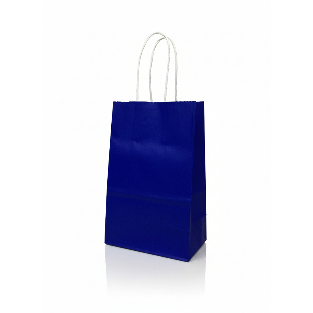Capricorn Design Paper Bag Polos Warna Pastel Soft Aesthetic Xtra Small Warna Biru Tua Isi 3 Pcs PBP