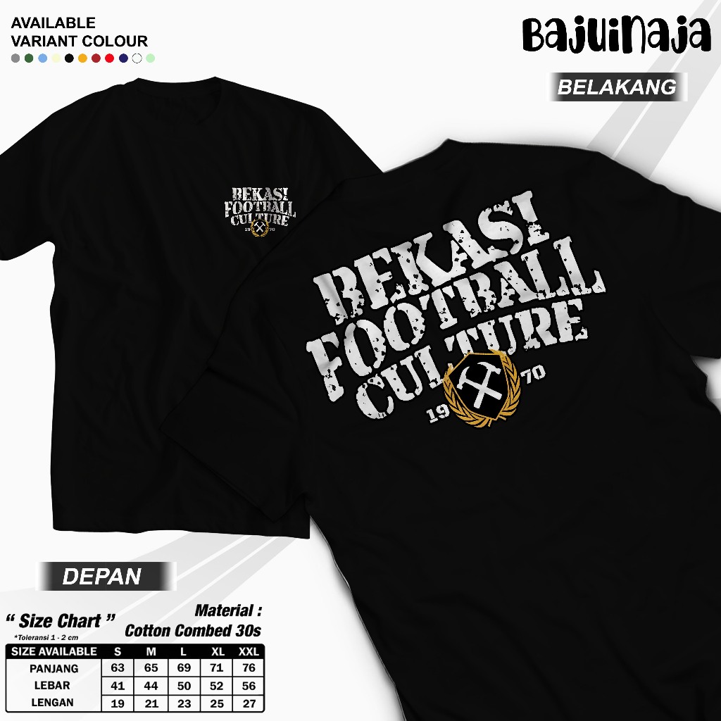 Kaos Suporter Bekasi Tshirt Bekasi Football Culture