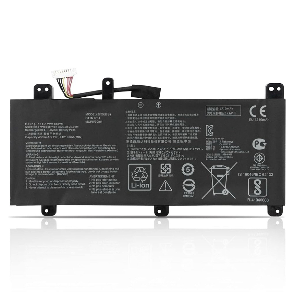 Baterai Laptop Asus ROG Strix Scar II GL504 GL504GS GL504GW GL504GM C41N1731-1