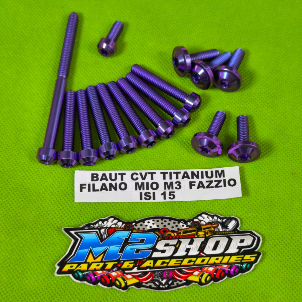 Baut cvt titanium filano / baut titanium cvt fazzio / baut cvt titanium mio m3 isi 15