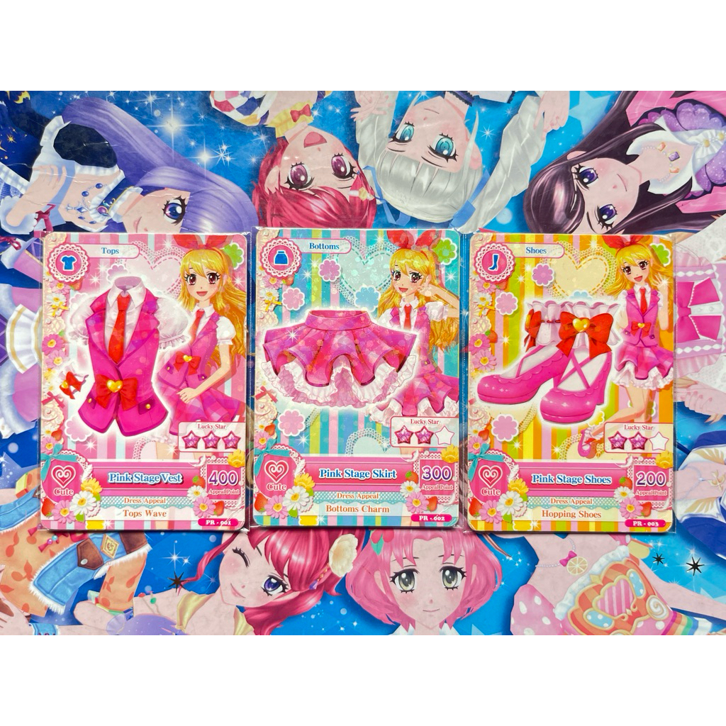 Kartu Aikatsu Pink Stage Set Promotion Ichigo Hoshimiya Seragam Torte Parade Angely Sugar Original L