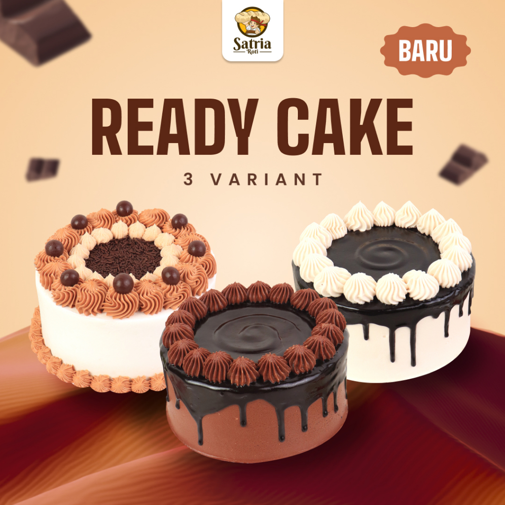 [Satria Roti] Cake Ulang Tahun / Birthday Cake / Tart Ulang Tahun / Kue Ulang Tahun Ready Kirim Inst