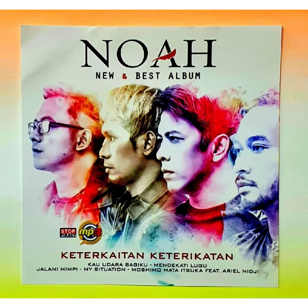 KASET CD MP3 MUSIK AUDIO 150 LAGU BAND NOAH-LAGU BAND PETERPAN-LAGU ARIEL NOAH-LAGU POP INDONESIA TE