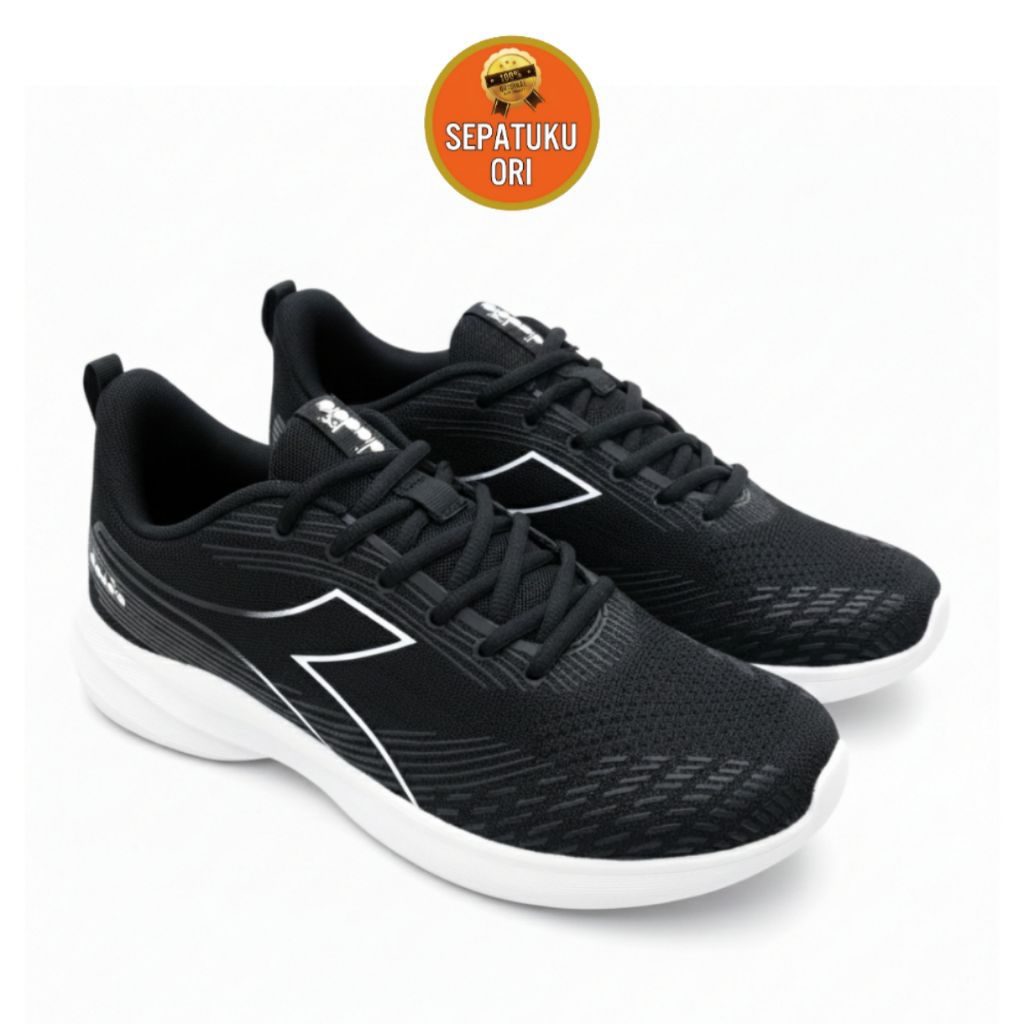 SEPATU PRIA (44/28cm) DIADORA MAGIO MENS BLACK NEW ORI BNIB