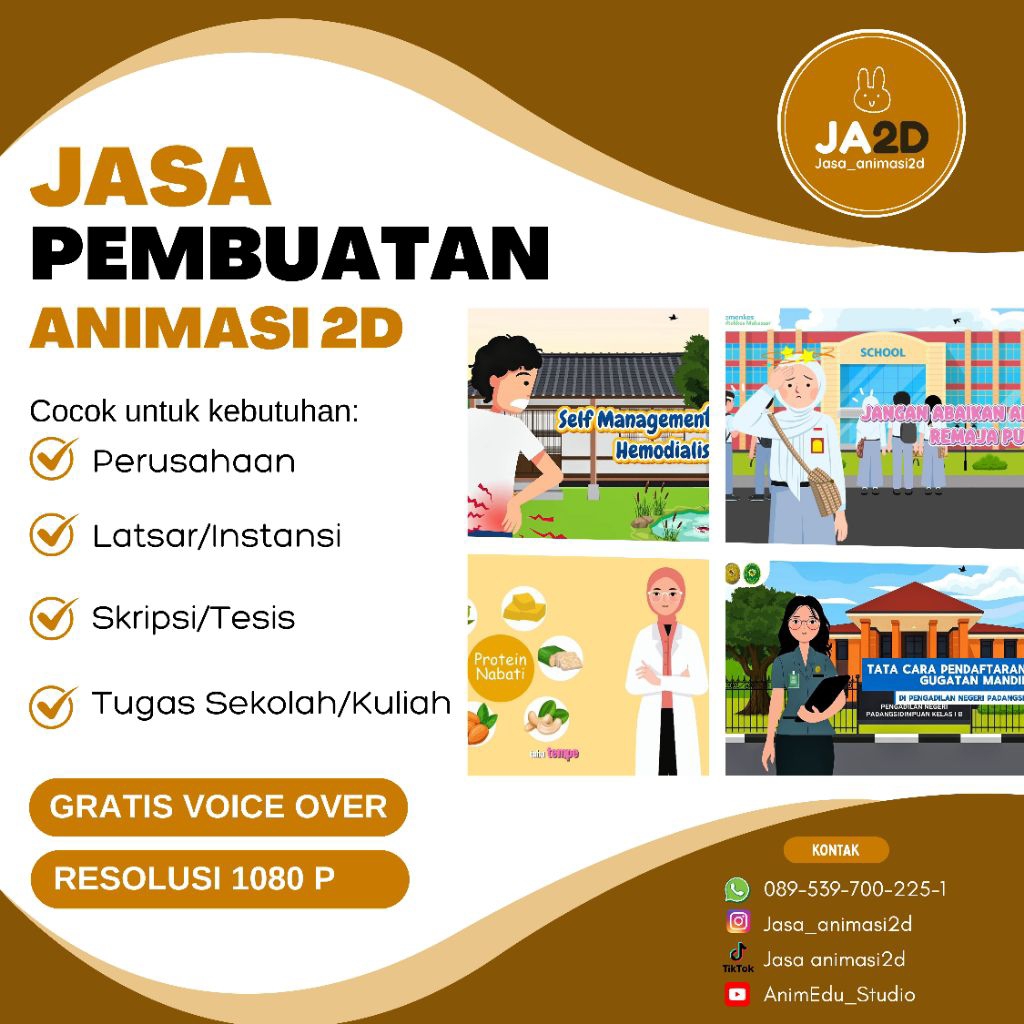 Jasa Pembuatan Video Animasi 2D | Video Animasi Edukasi Kesehatan, Edukasi Pendidikan, Tutorial Apli