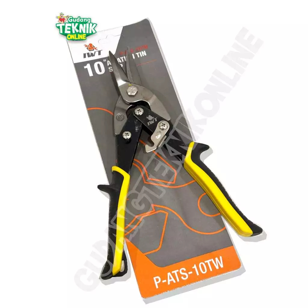 IWT Gunting Seng Lurus 10" IWT (P-ATS-10TW) / Gunting Potong Seng Plat Baja Ringan 10 Inch Tin Snips