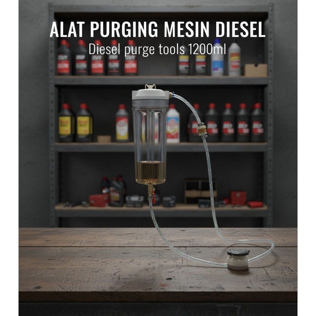 [PURGING KIT 1.2L]  Alat Purging Mesin Diesel Set 1200ml tabung set tinggal pakai untuk purging inje