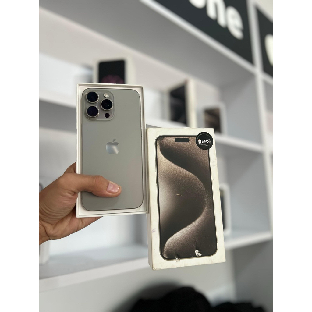 iphone 15 promax 256gb ibox natural second