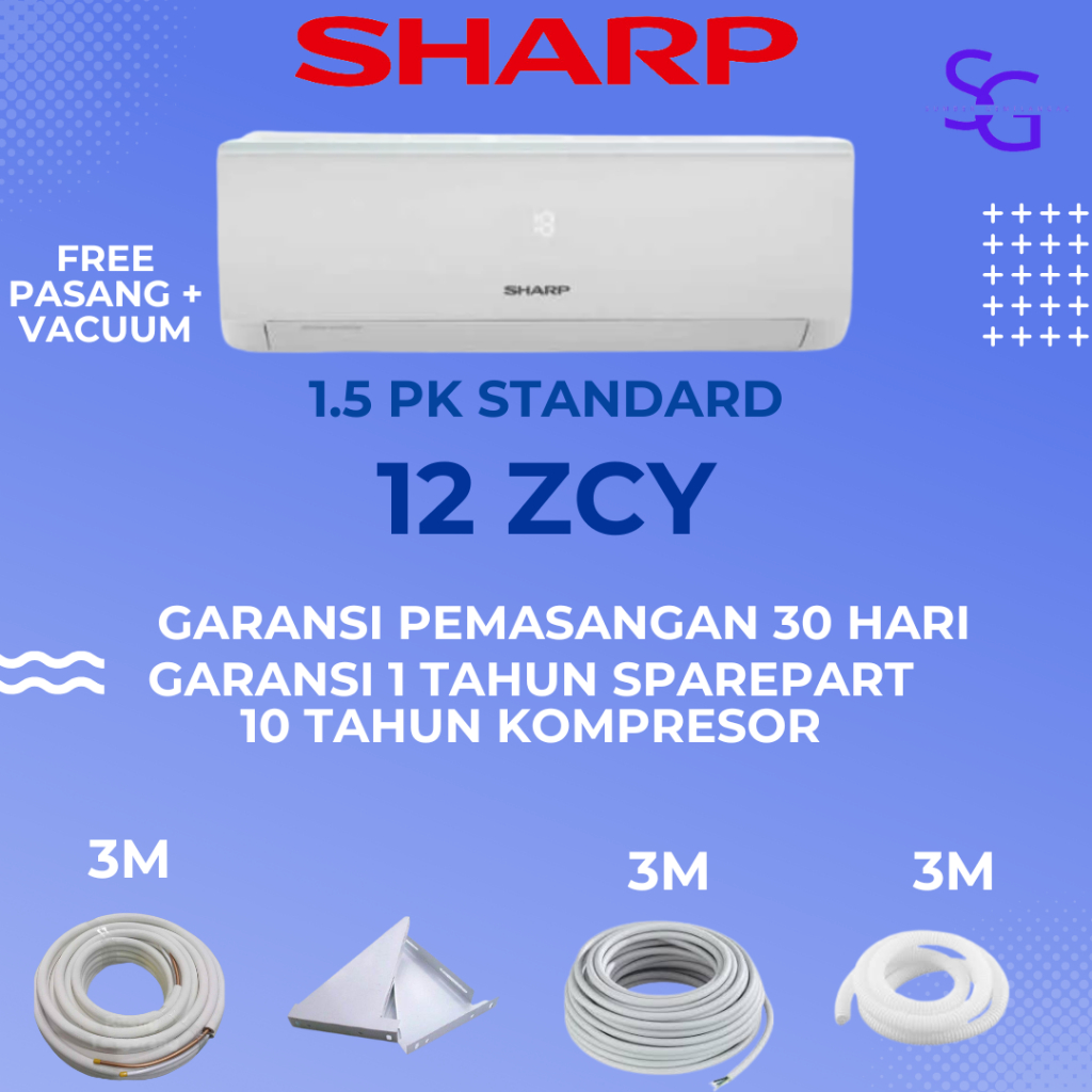 AC SHARP 1.5 PK STANDARD 12ZCY MADE IN CHINA Led Display