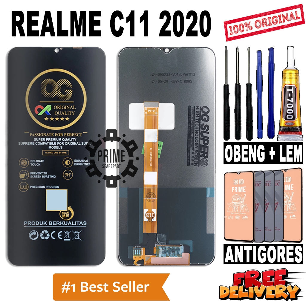 LCD TOUCHSCREEN REALME C11 2020 ORIGINAL LCD REALME C11 2020 FULLSET