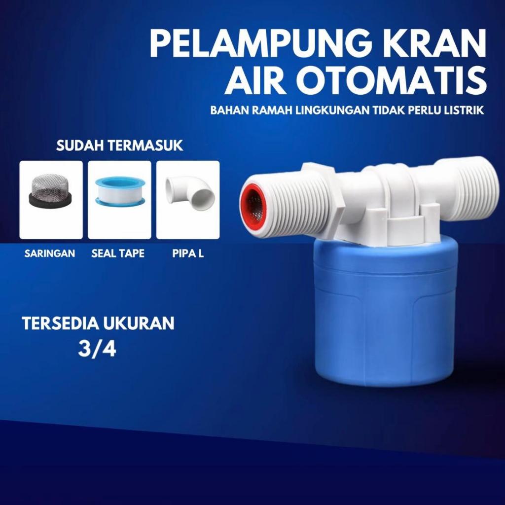 Kran Otomatis Bak Mandi 3/4 inch Kran Water Control Bak Sensor Keran Tandon Air Pelampung Otomatis