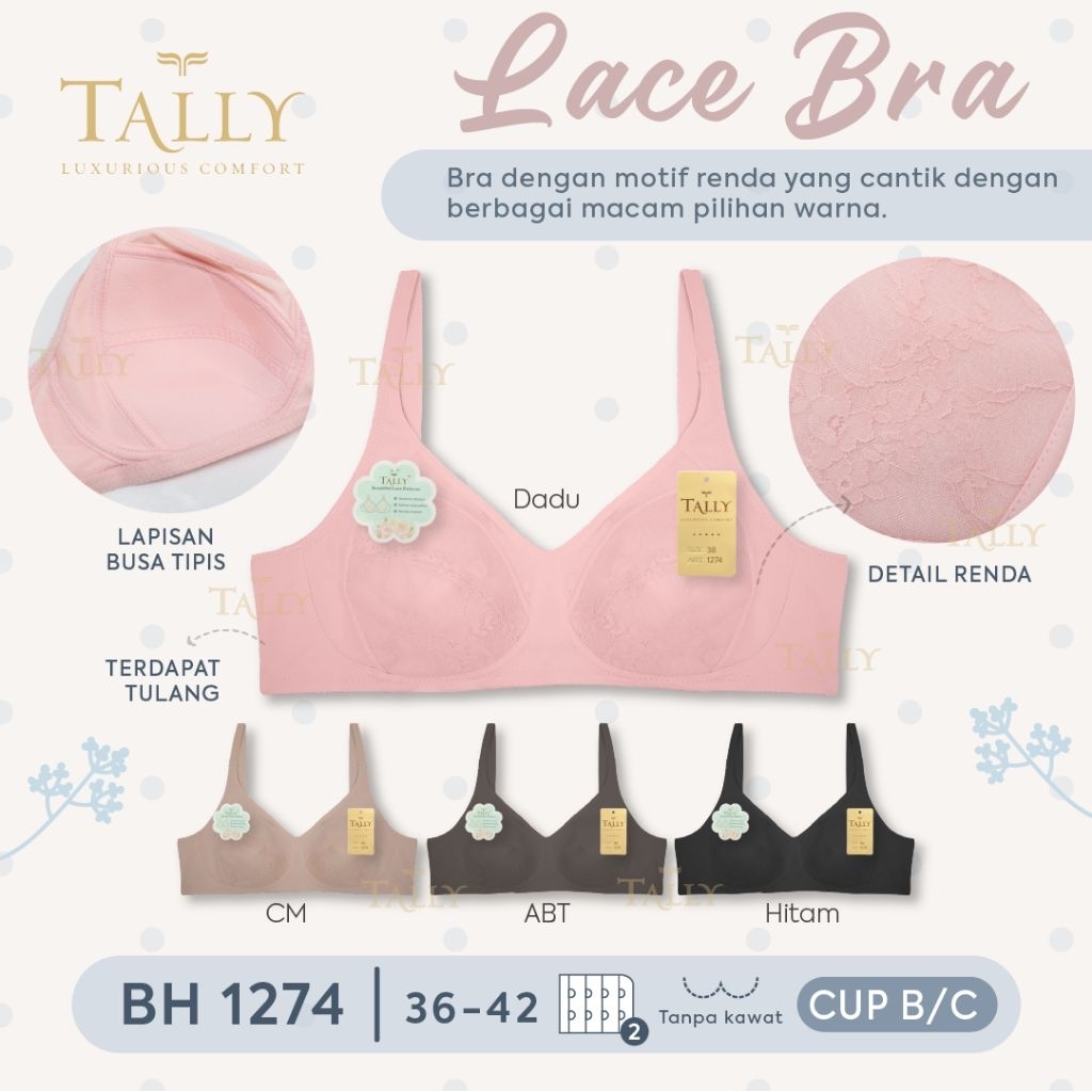 BRA TALLY 1274 BH HARIAN TANPA BUSA - BUNGALILY