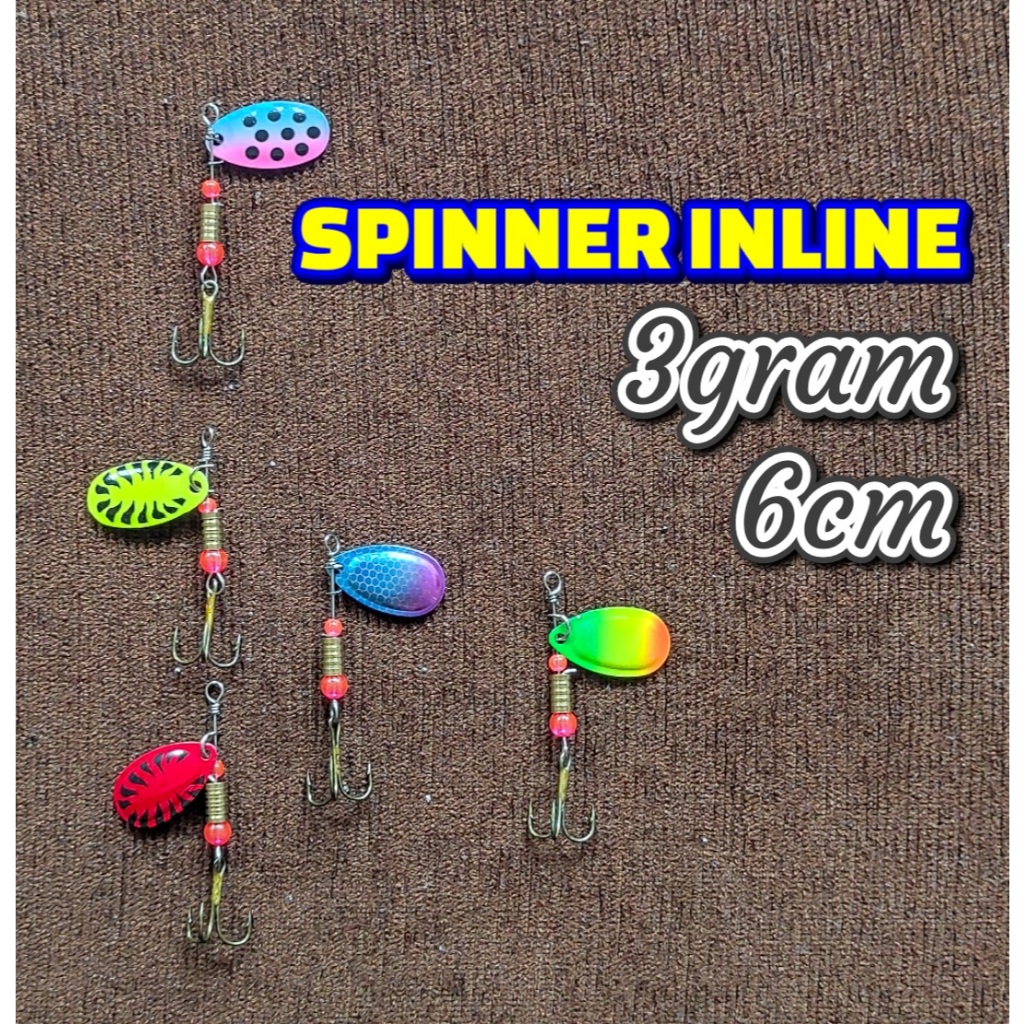 UMPAN MANCING SPINNER INLINE Lure Inline Spinner Umpan Casting Gabus UMPAN PANCING UL