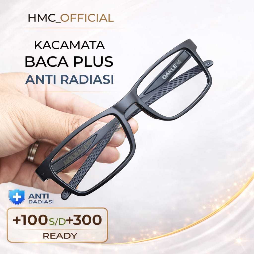 OAKLEY Kacamata Baca Dan Jalan Progresif Bluecromic Pria Kaca Mata Plus Photocromic Sport
