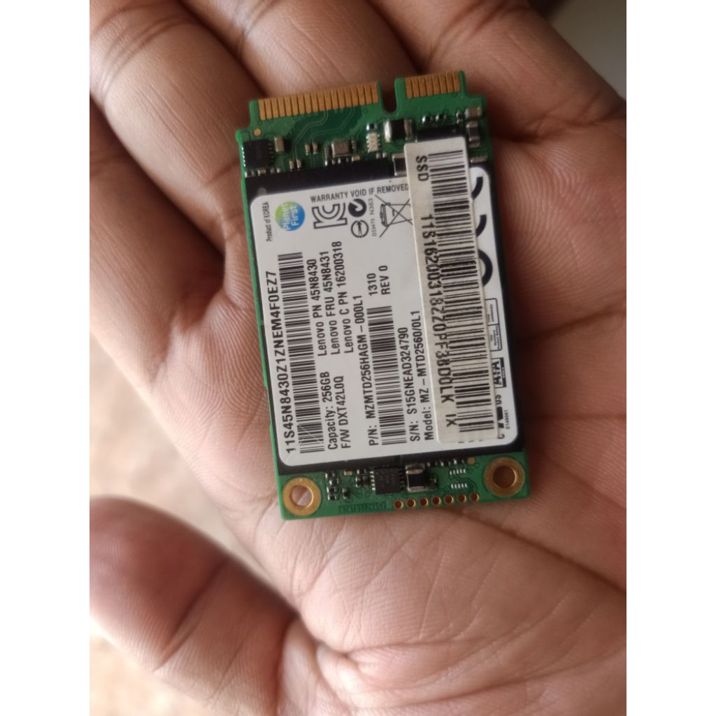 SSD MSATA SAMSUNG 256GB Copotan Unit