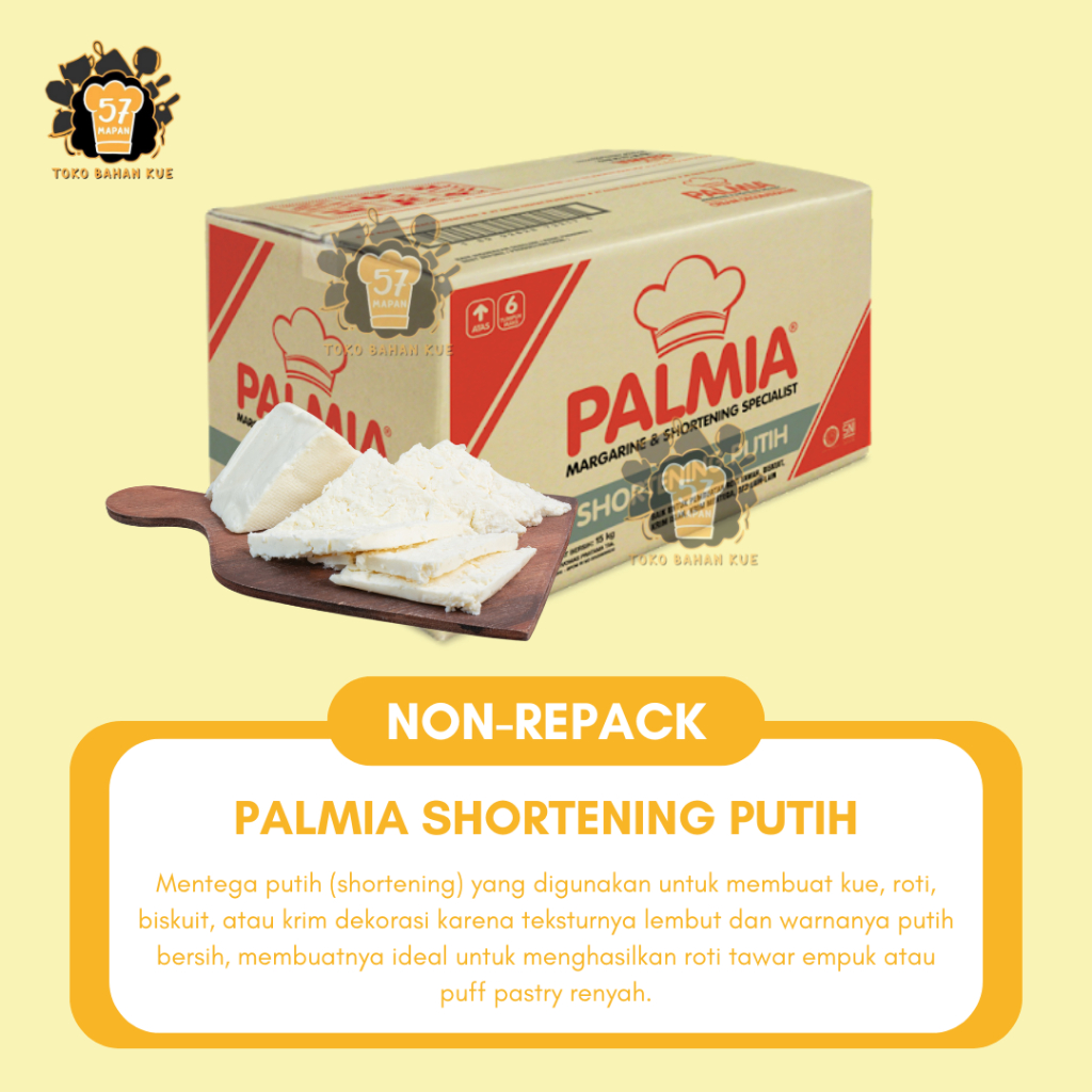 [DOS = 15KG] MARGARINE PALMIA SHORTENING PUTIH