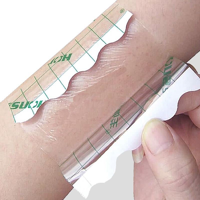 5cm x 5m Transparent Film Dressing Roll Anti Air Plester PU Film Tahan Air Luka Plester