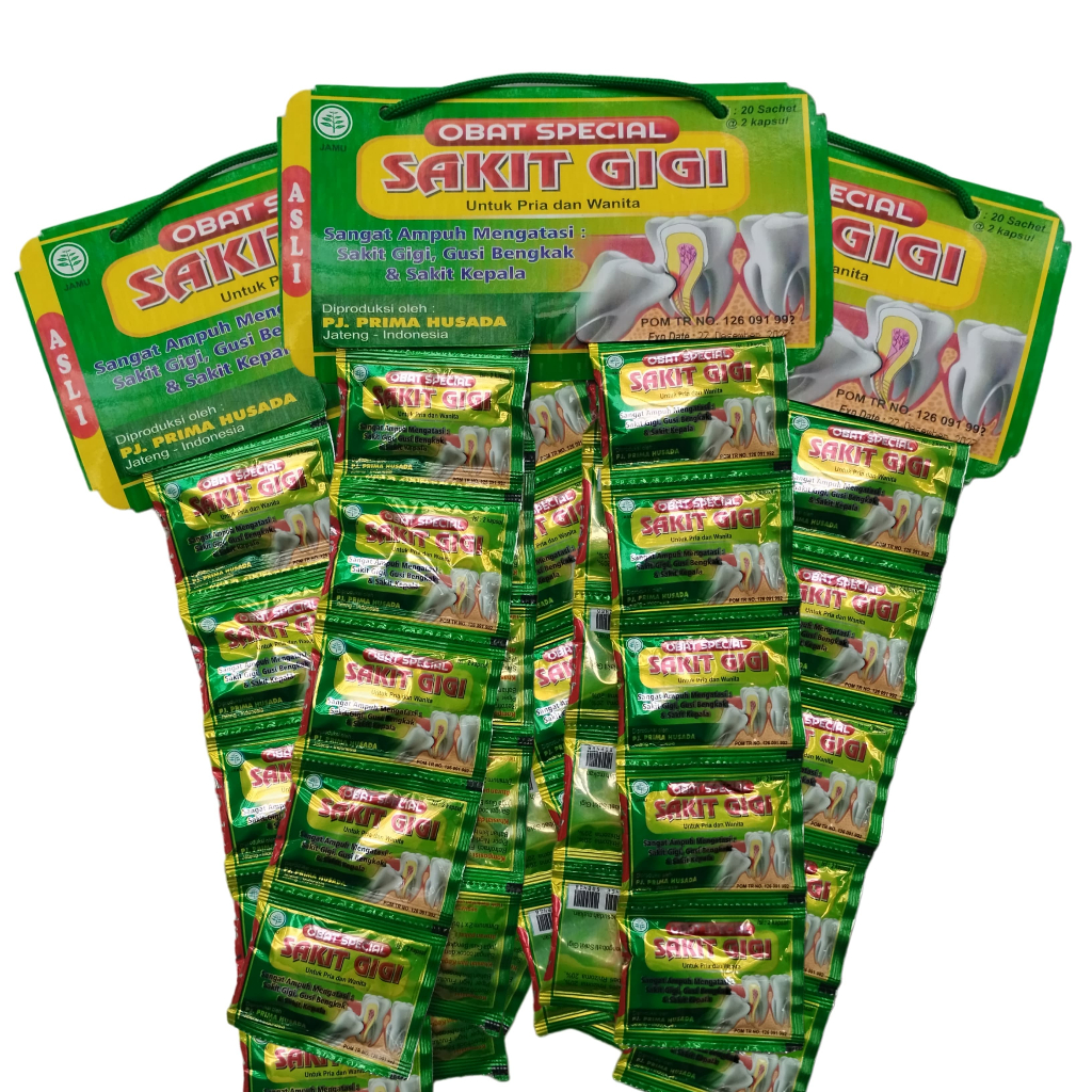 Jamu Kapsul Sakit Gigi Gusi Bengkak Herbal Kapsul 2 Kapsul Spesial Sakit Gigi