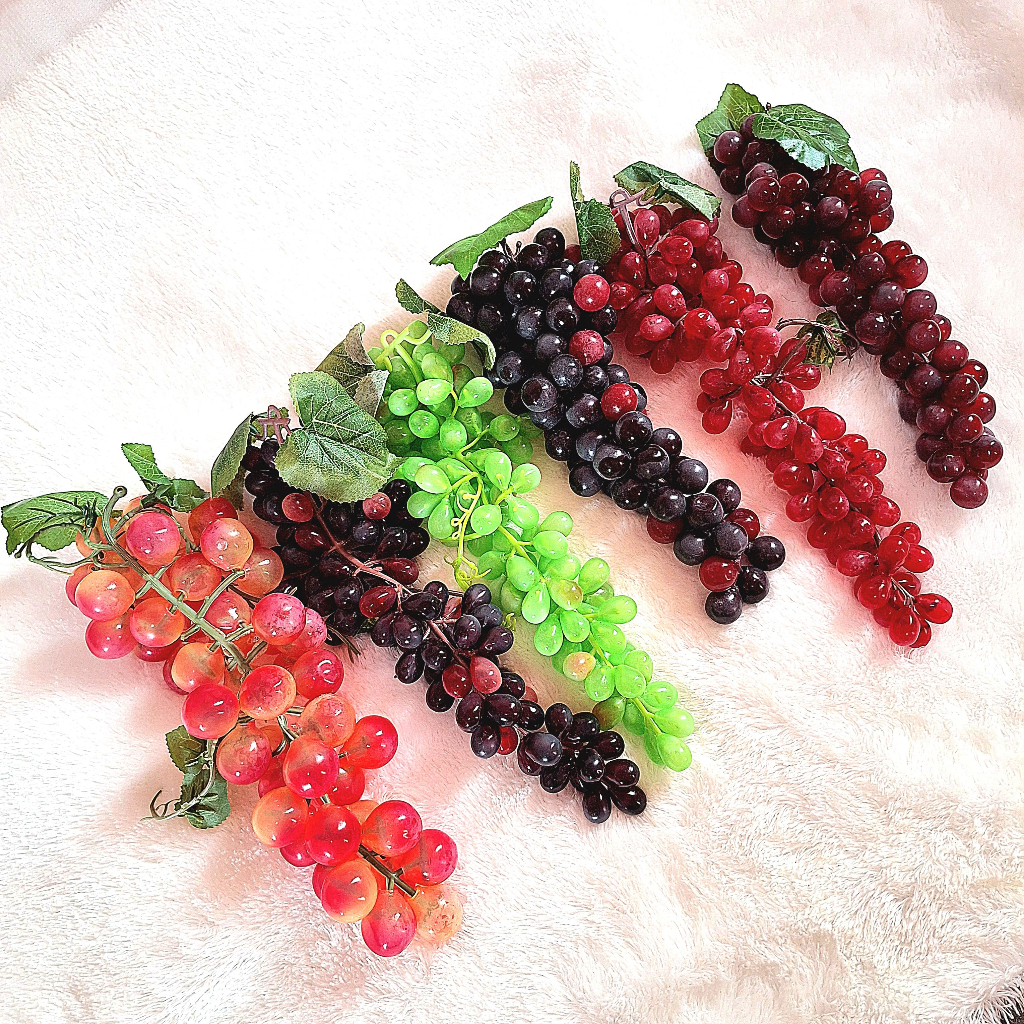 anggur hias replika buah anggur dummy grape buah hias hiasan meja buah pajangan buah hiasan dapur