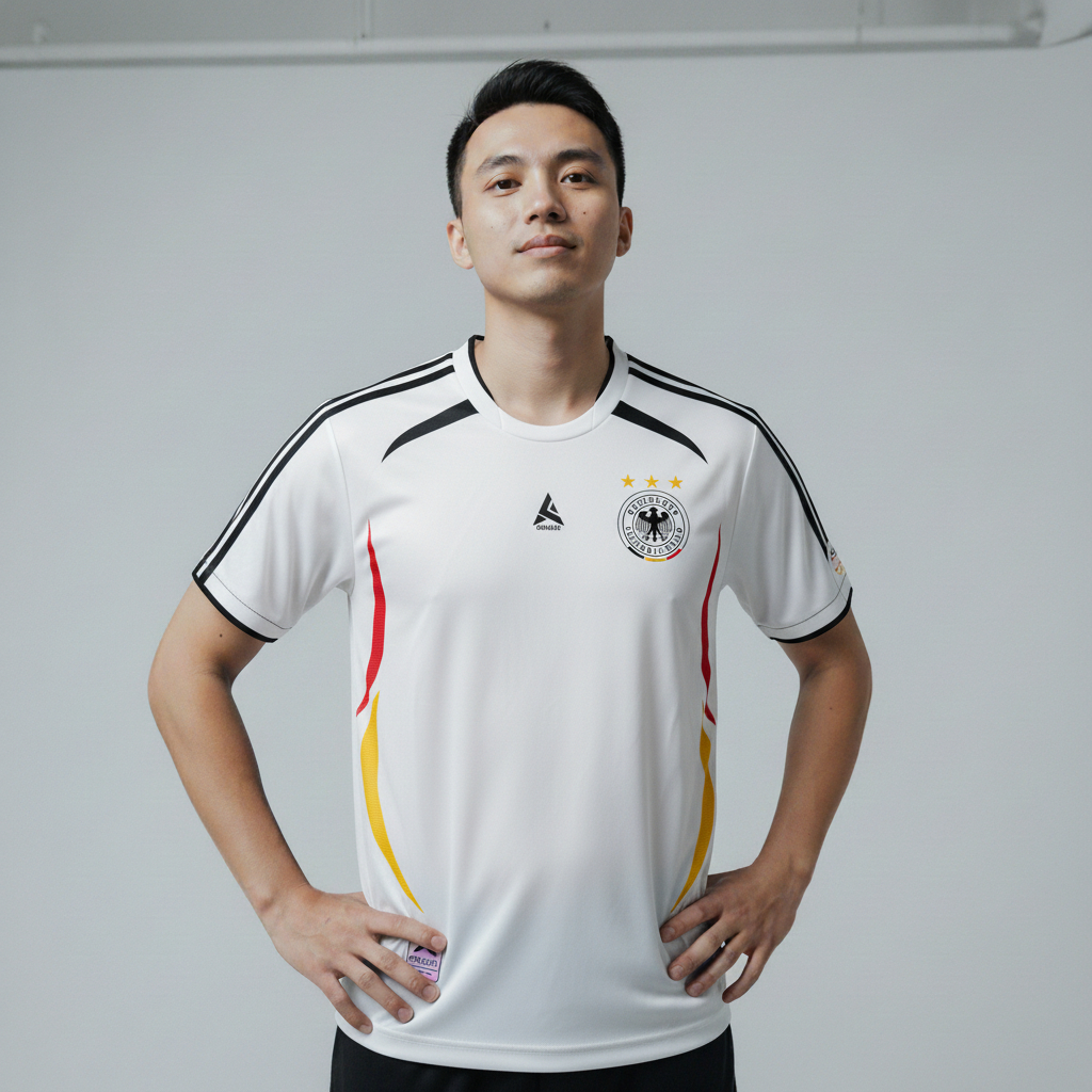 ATHLETIC SPORTWEAR - Jersey Bola Fantasy Jerman 2006-2008 Fullprinting Casual - Atasan