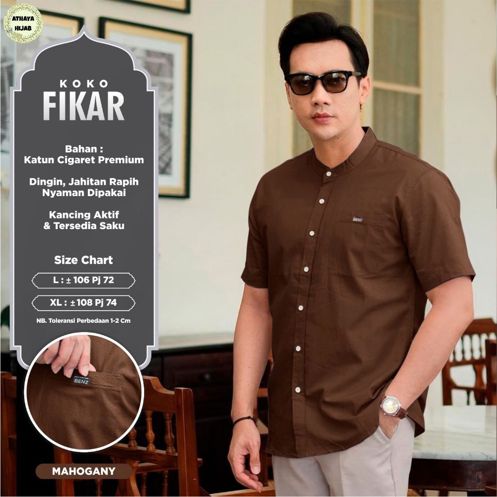 FIKAR KOKO KEMEJA PRIA KEMKO BY RDK