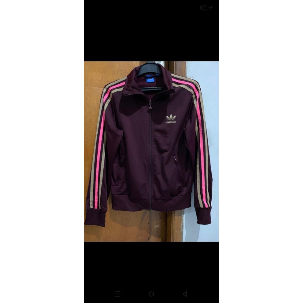 Tracktop Adidas Burgundry Maroon