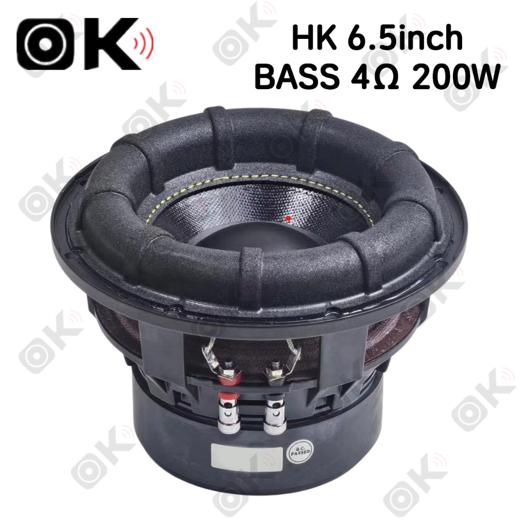 OKmusic HK 6,5 inci 4ohm 200W Subwoofer Speaker Speaker Bass Mobil