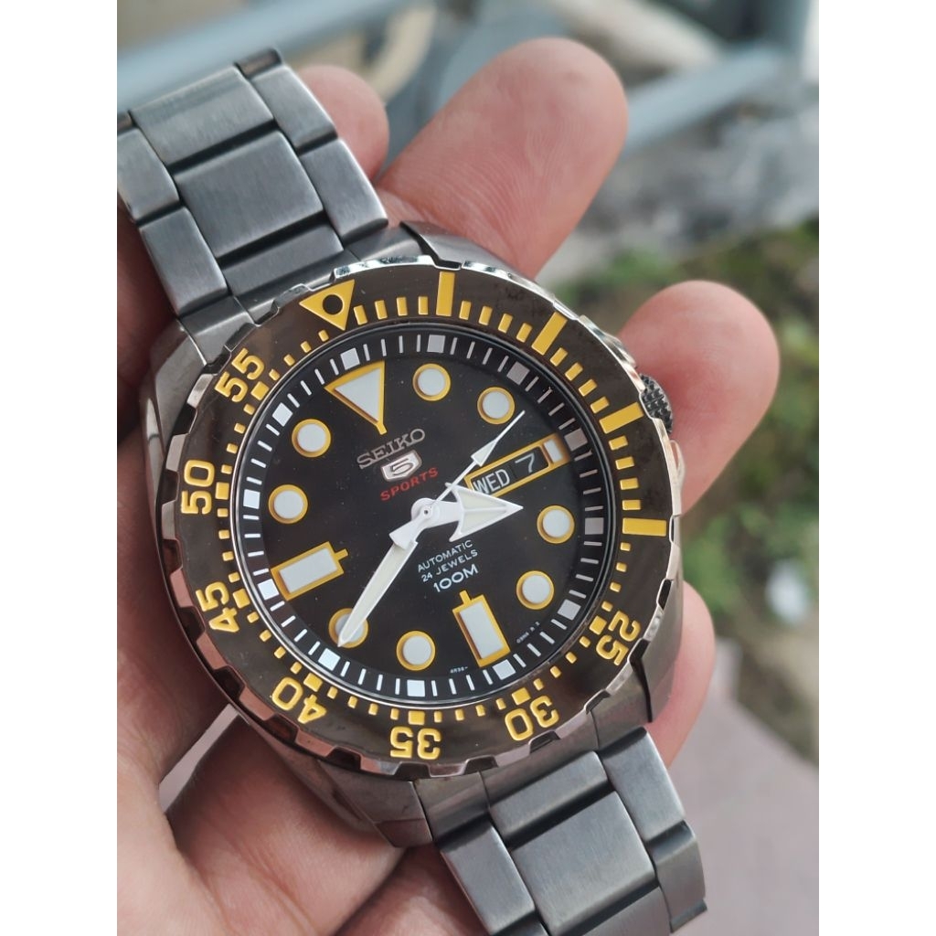 jam tangan seiko 5 sport original mens watch preloved/second/bekas