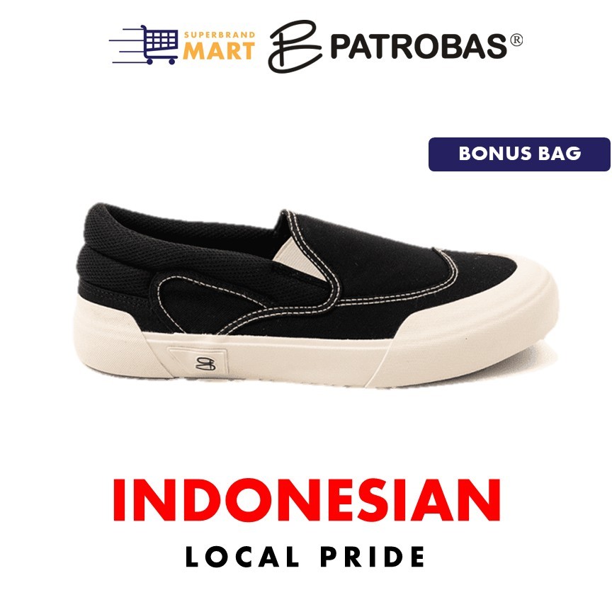 Sepatu Patrobas Cloud Slip On Original Sepatu Sneakers Slip On Patrobas Sepatu Casual Pria Wanita Or
