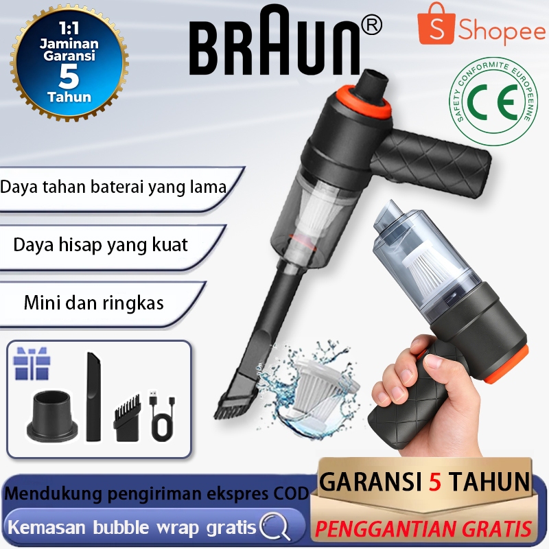 Vacuum Cleaner Mini Mobil Kuat.Vacuum Cleaner Portable Wireless, Vacuum Cleaner Penyedot Debu