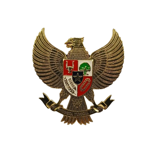 Sticker 3D Garuda Pancasila Lambang Indonesia Badge Metal G1