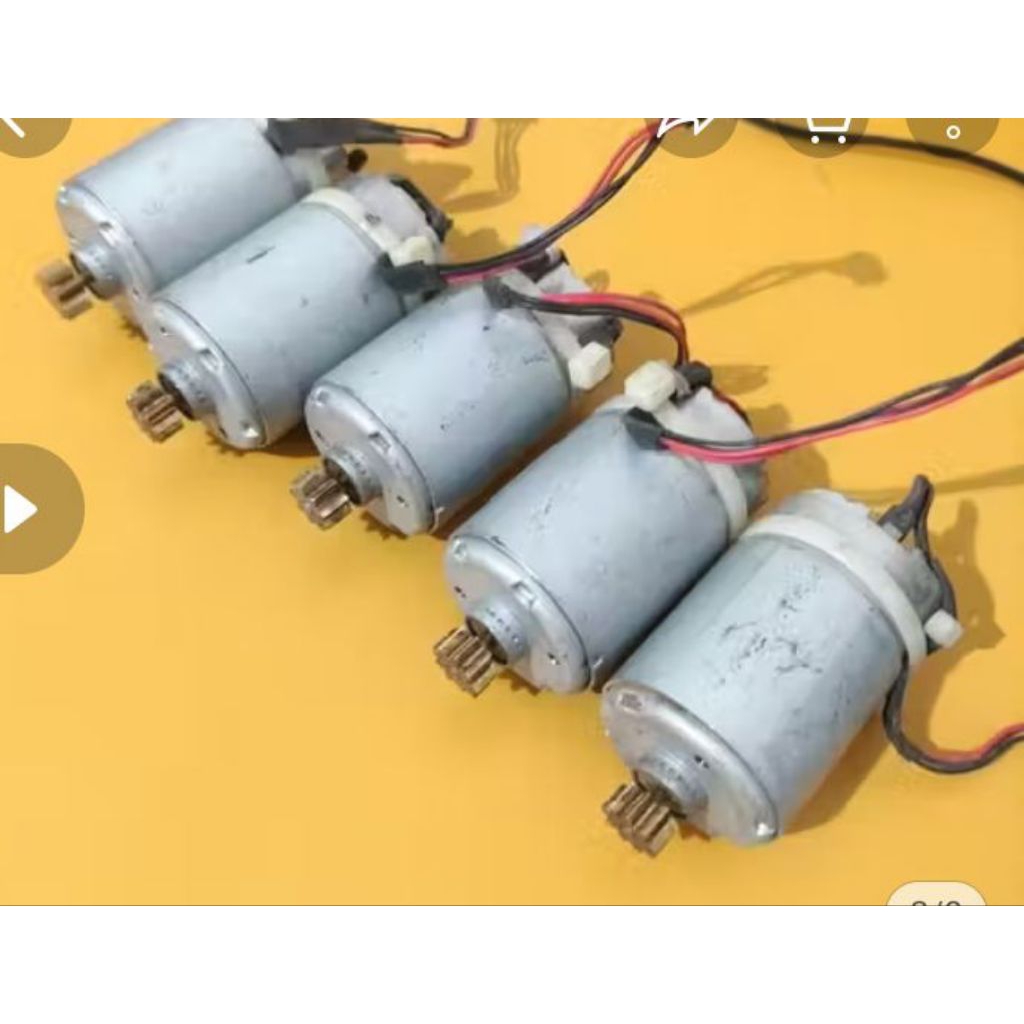 Dinamo RS 555 DC gear motor DC 12-24 V high speed torsi kuat