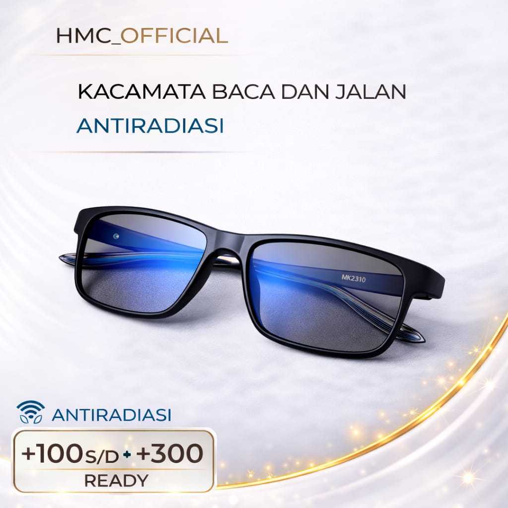 Kacamata Baca Dan Jalan Progresif Photocromic Pria Sport Kaca Mata Plus Usia 40 kE ATAS