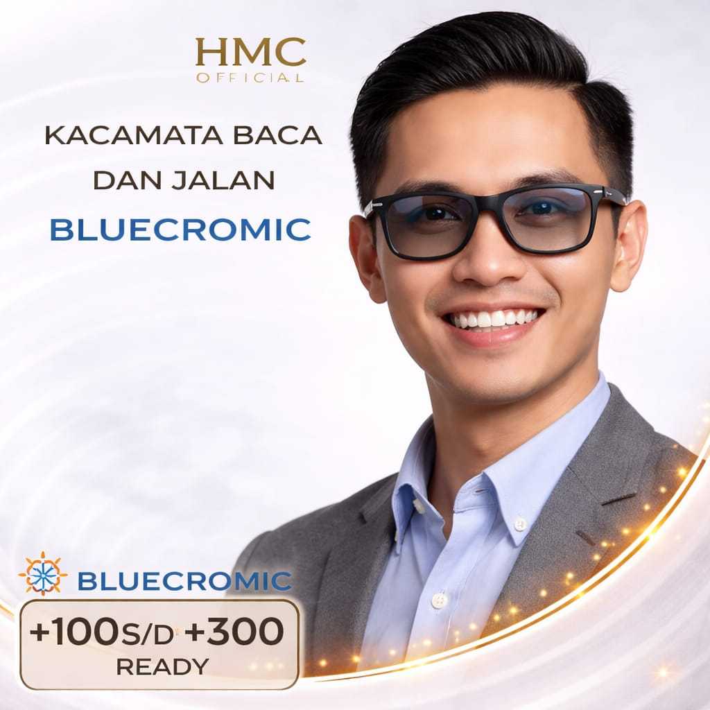 RAY BAN Kacamata Baca Pria Photocromic Frame Tebal Kaca Mata Plus Anti Radiasi Untuk Rabun Dekat